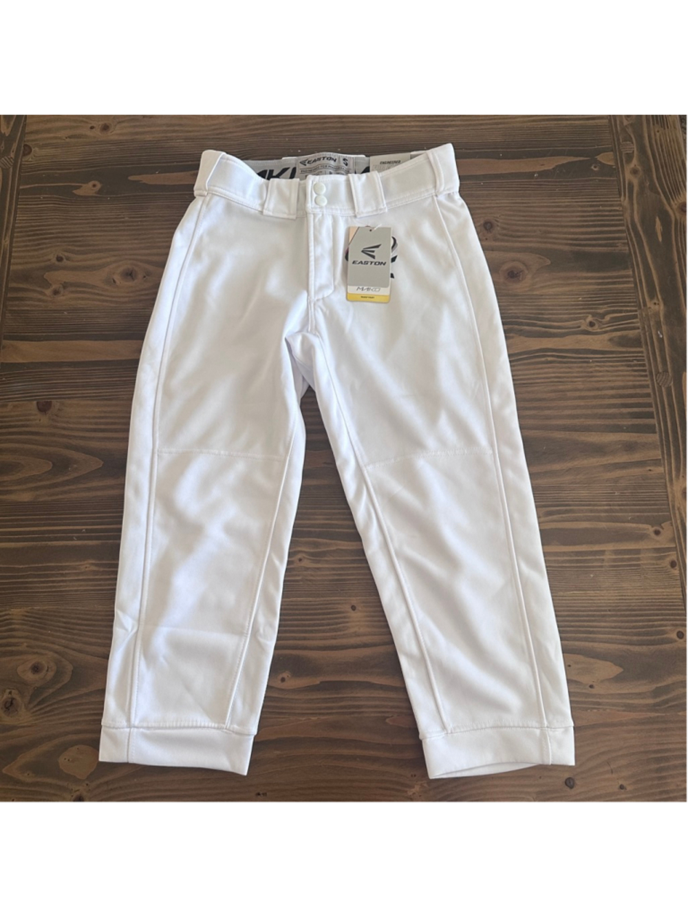 Easton Mako Baseball Pants Youth S White NWT Knicker Style